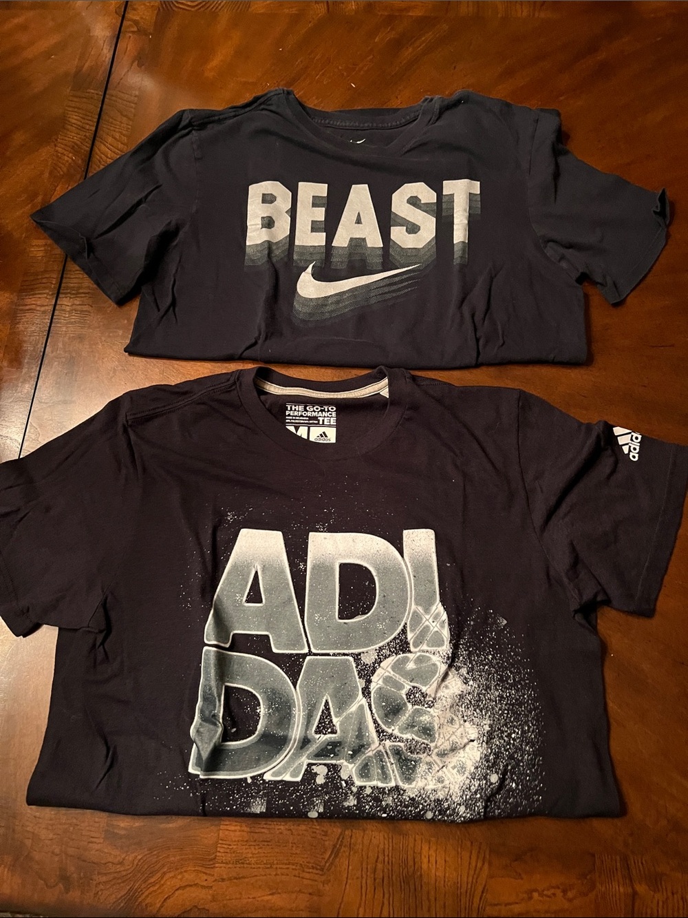 adidas Mens Black Graphic Tee with Bold ADIDAS Logo